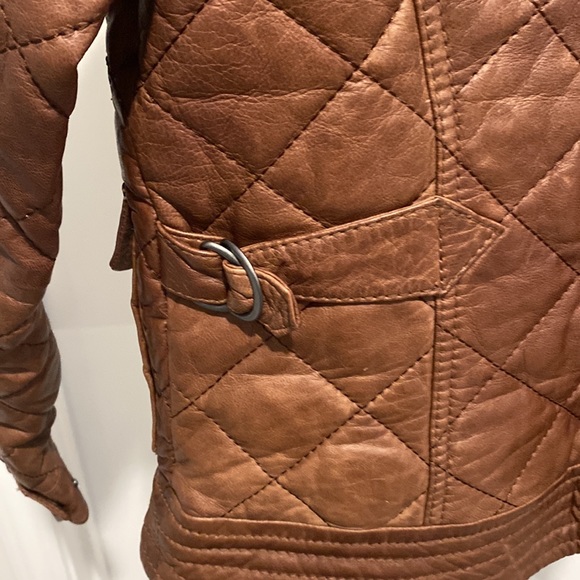 Eddie Bauer Brown Leather Jacket - Picture 5 of 16